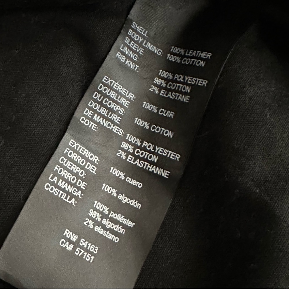 Karl Lagerfeld Leather Mens Jacket - Picture 4 of 10